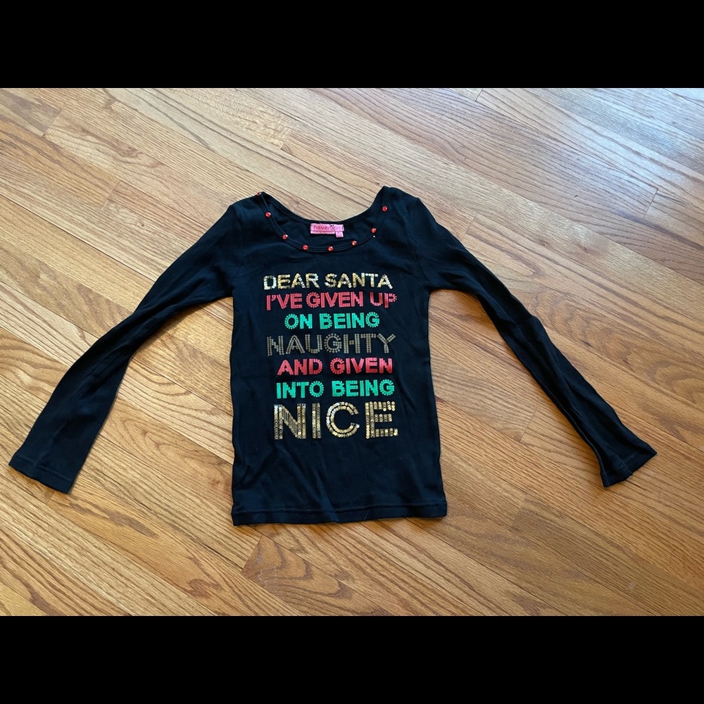 Havengirl long sleeved shirt size M 10/12 🎅🏻🎄